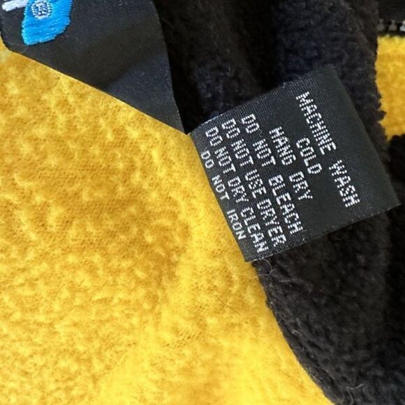 Vintage Tri-Mountain Yellow Half Zip Fleece Pullover with Embroidered Front Logo - Picture 8 of 15